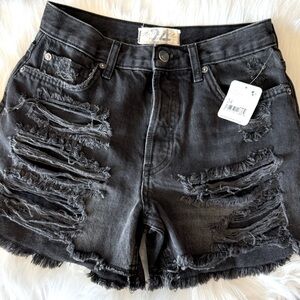 NWT We The Free Distressed Denim Shorts